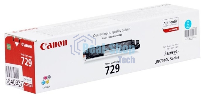 Картридж лазерный Canon Cartridge 729C (4369B002) голубой (1000 стр.) для Canon i-Sensys LBP-7010C/7018C