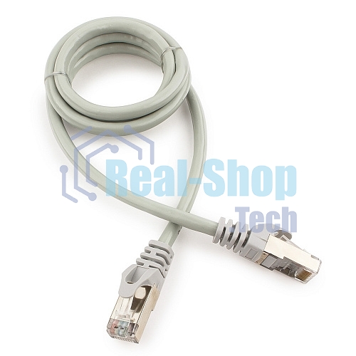 Патч-корд FTP Cablexpert cat.6, 1м, литой, многожильный, серый