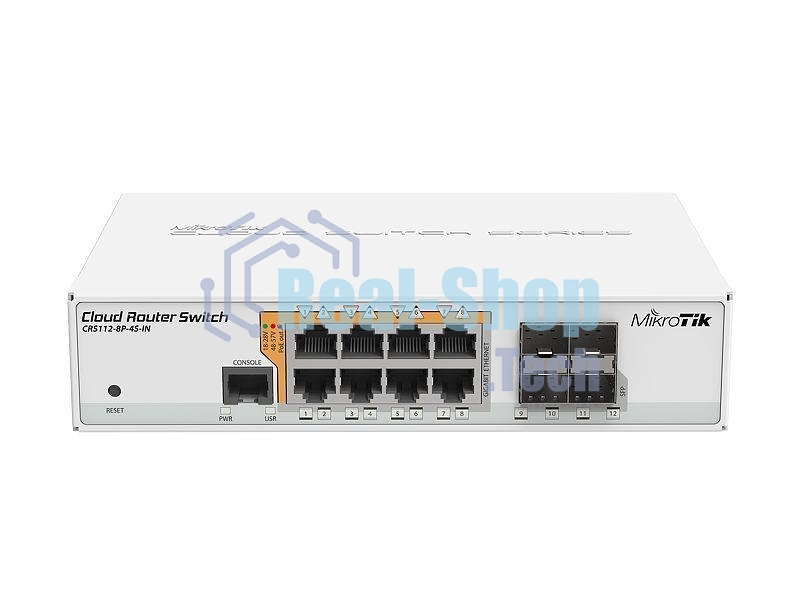 Маршрутизатор 8PORT 1000M 4SFP CRS112-8P-4S-IN MIKROTIK