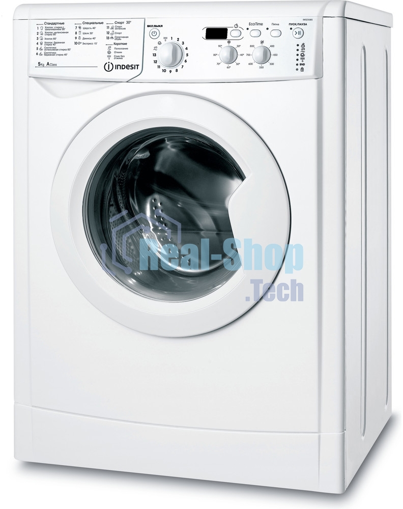 Стиральная машина Indesit IWSD 5085 (CIS) белый, загрузка фронтальная 5 кг,800 об/мин., класс: А
