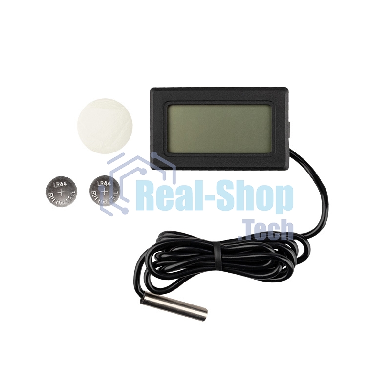 Термометр электронный с дистанционным датчиком измерения температуры Метеостанции Rexant RM-01 70-0501