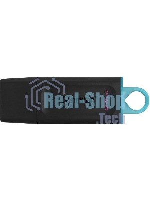 Флешка USB Kingston DataTraveler Exodia (DTX/64GB), 64Gb, USB 3.2 Gen 1, R/W 200/60, черный/бирюзовый