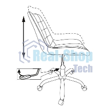 Кресло компьютерное Бюрократ CH-350SL/IVORY светло-бежевый, искусст. кожа/ткань, крестовина хром