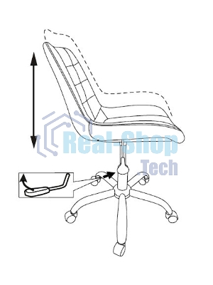 Кресло Бюрократ CH-350SL/IVORY светло-бежевый, экокожа, 120 кг, механизм качания