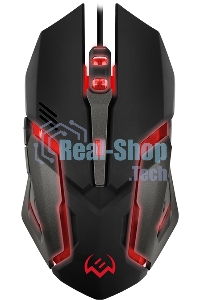 Мышь проводная SVEN RX-G740 черный, 2400 dpi, USB, кнопки - 6