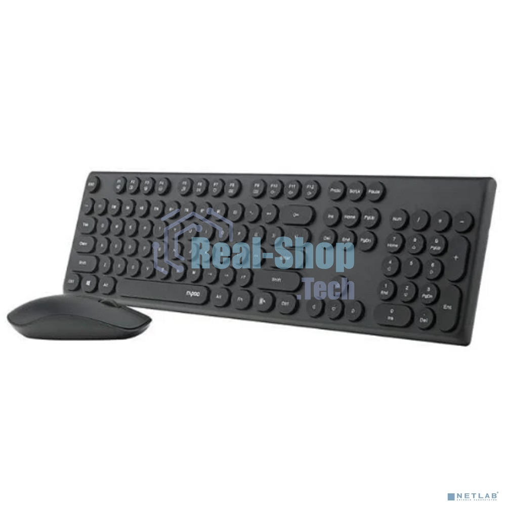 Комплект клавиатура+мышь Rapoo X260S беспроводной, USB, 1000 DPI, чёрный
