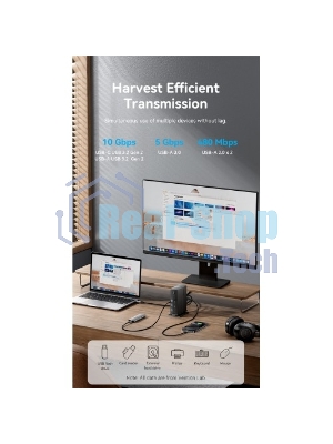 Мультифункциональная док-станция Vention USB Type C 14 в 1 с поддержкой Thunderbolt 4