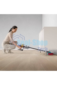 Пылесос вертикальный Dyson V15s Detect Submarine (448798-01) серый, питание от аккумулятора, 240 Вт, уборка влажная/сухая, пылесборник 0,76 л, работа от АКБ max 60 мин.