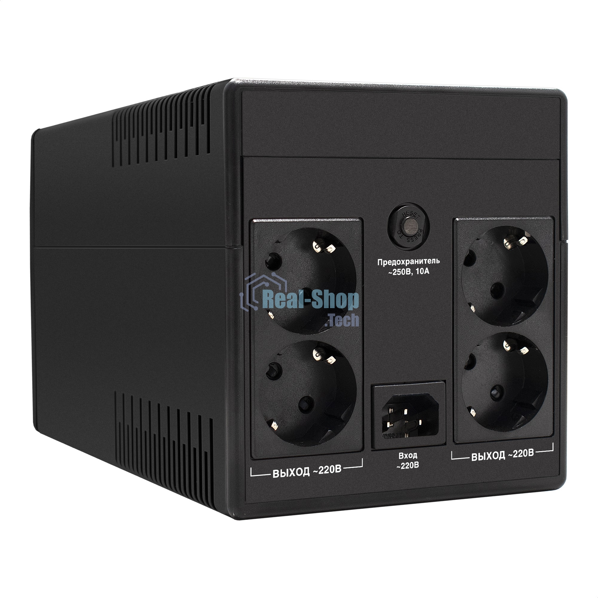 Источник бесперебойного питания ExeGate SpecialPro UNB-1500.LED.AVR.EURO.RJ / 1500 ВА / 950 Вт / 4 x CEE 7 (евророзетка)