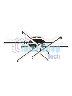 Потолочный светодиодный светильник Ambrella light FL6252 BK черный 97W 3000K-6400K 805*760*170 (ПДУ ИК)