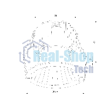 15274/LED Светильник встраиваемый 12W 4000K черный жемчуг IP44