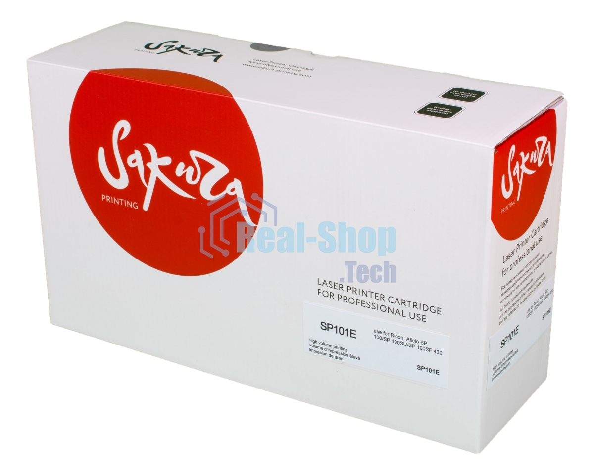 Картридж Sakura SP101E Black для Ricoh Aficio SP 100, SP 100SU, SP 100SF, SP 112, черный, 2000 к.