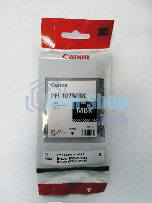 Картридж струйный Canon PFI-107BK (6705B001) черный (130 мл) для Canon iP F680/685/780/785