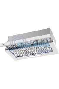 Вытяжка встраиваемая Evelux TEL 60 W белый, 60 см, 670 куб. м/ч, 46 дБ