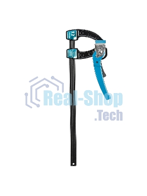 Струбцина реечная Gross быстрозажимная, металлический корпус, рычажный храповый механизм, 12