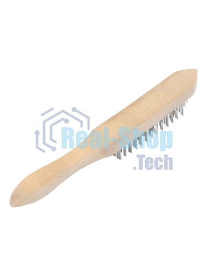 Кордщетка ручная Sparta 5-рядная металлическая с деревянной ручкой