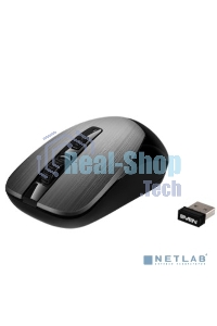 Мышь беспроводная SVEN RX-380W серый металлик, 1600 dpi, радиоканал, USB, кнопки - 4