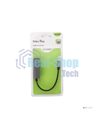 Кабель-переходник USB 3.0 (Am) --> LAN RJ-45 Ethernet 1000 Mbps, Aluminum Shell,Telecom TU312M