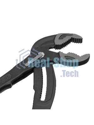 Клещи переставные Gross кнопочный механизм, обливные рукоятки, 400 мм