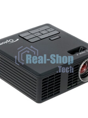Проектор Optoma ML750e (DLP, LED, WXGA 1280x800, 700Lm, 15000:1, HDMI, USB, MHL, MicroSD, 1x1W speaker, 3D Ready, led 20000hrs, черный, 0.38kg)