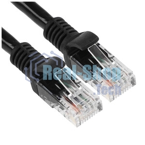 Патч-корд UTP Cablexpert cat.6, 0.5м, литой, многожильный, черный