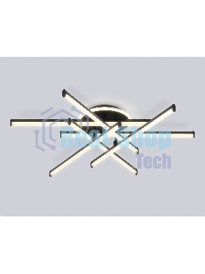 Потолочный светодиодный светильник Ambrella light FL6252 BK черный 97W 3000K-6400K 805*760*170 (ПДУ ИК)