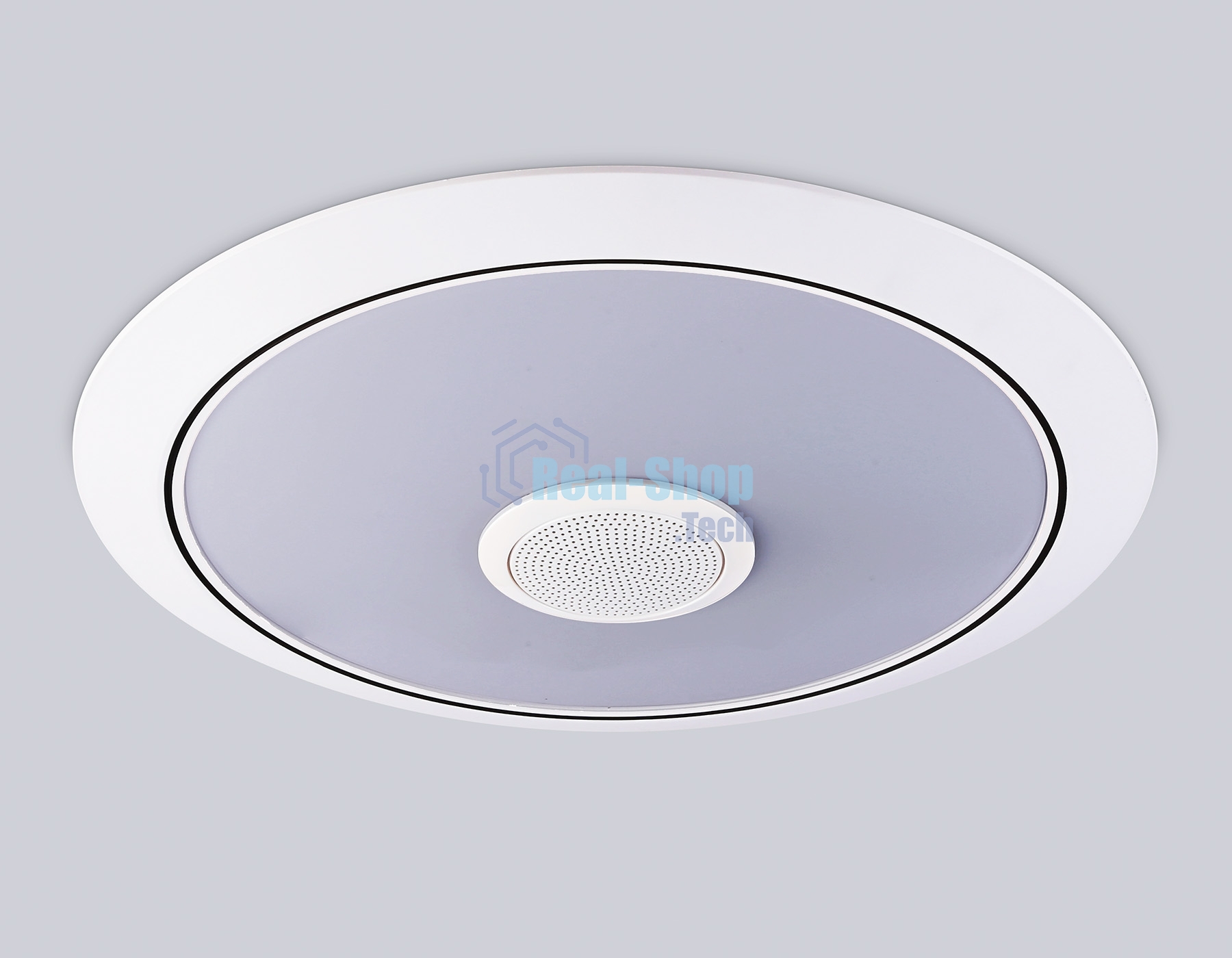 Музыкальный светодиодный светильник Ambrella light FZ710 WH белый IP20 40W 3000-6500K+RGB Music 370*56 (ПДУ ИК)