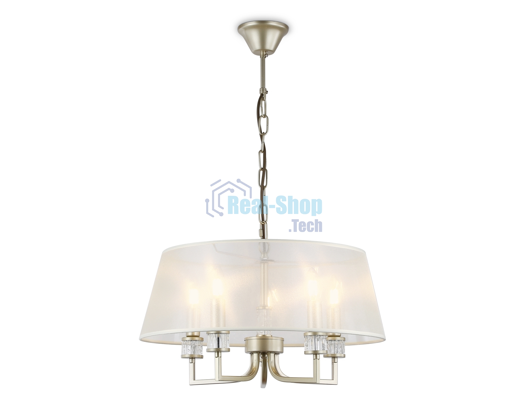 Люстра Ambrella light LH71211/5 CGD золото E14/5 max 40W D500*700