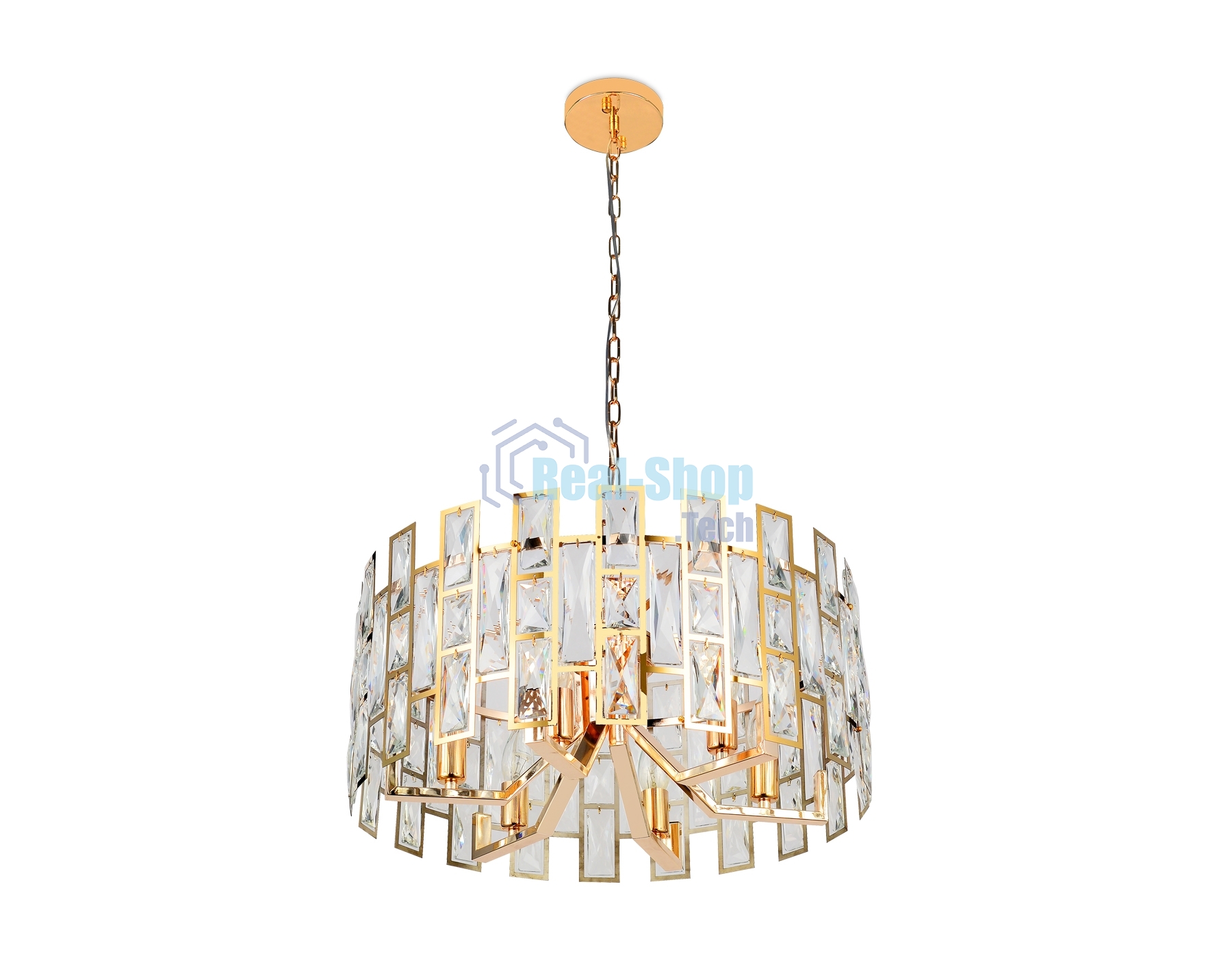 Светильник Ambrella light TR5061/6 GD/CL золото/прозрачный E14/6 max 40W D500*938