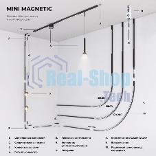 Трековый светильник Mini Magnetic 22W 3000K (черный) 85169/01