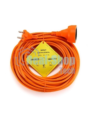 Удлинитель в бухте PowerCube 10А/2,2 кВт, 1 розетка, 20 м, оранжевый