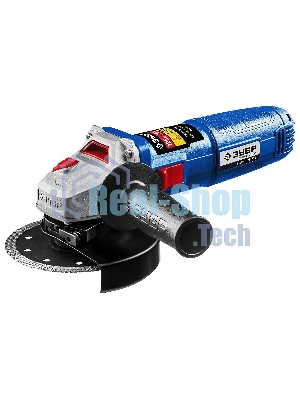 Угловая шлифовальная машина Зубр Профессионал одноруч. хват, пылезащита, 125 мм, 11000 об/мин, 750 Вт УШМ-П125-750