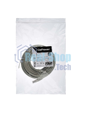 Кабель GoPower PATCH RJ-45(M)-RJ-45(M) 00-00029038 10M серый