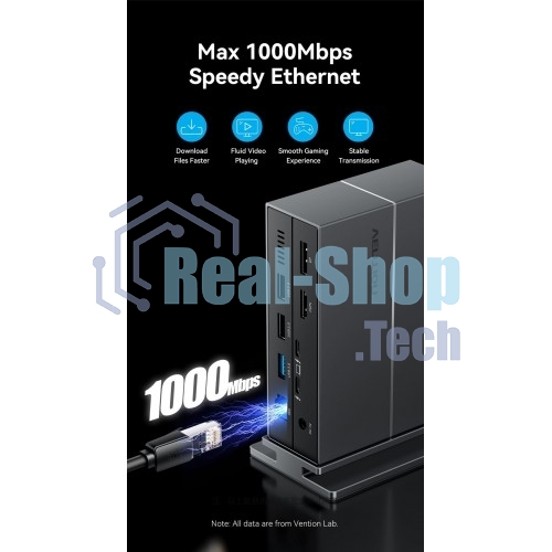 Мультифункциональная док-станция Vention USB Type C 14 в 1 с поддержкой Thunderbolt 4