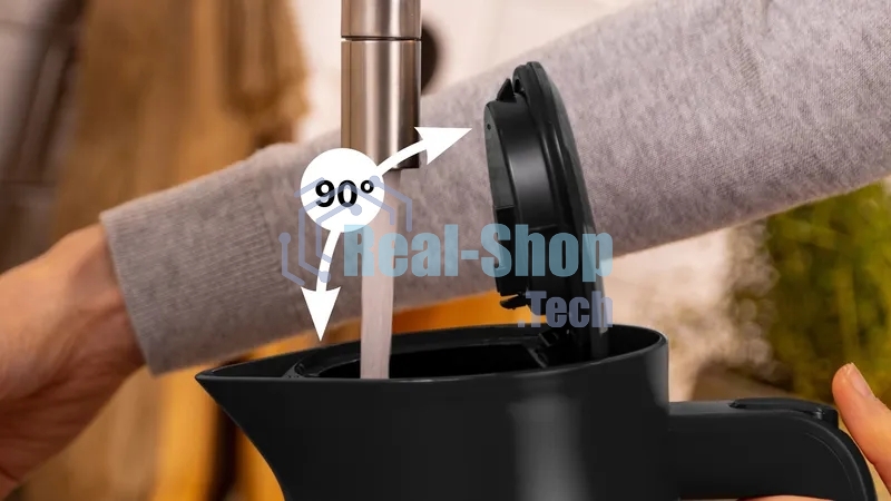 Чайник электрический Bosch TWK7L464, 1.7л, 2400 Вт., нерж.сталь, покрытая эмалью, красный,шкала уровня воды