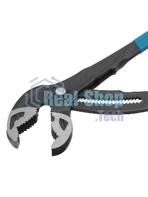 Клещи переставные Gross кнопочный механизм, обливные рукоятки, 400 мм