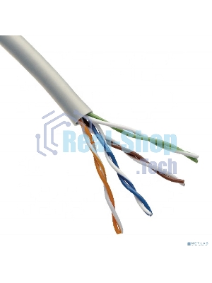 Кабель витая пара Rexant U/UTP, CAT 5e, PVC, 4PR, 24AWG, INDOOR, SOLID, серый, 305м