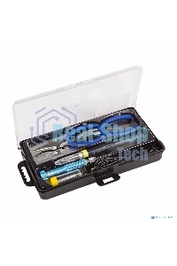 Набор для пайки Rexant (USB паяльник 8 Вт, кусачки, тонкогубцы, подставка, припой, отвертка)