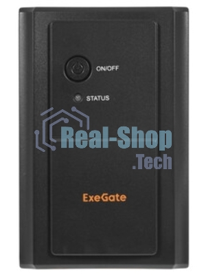 Источник бесперебойного питания ExeGate Power NB-2200.LED.AVR.4SH (2200VA/1300W, LED, AVR, 4*Schuko, батарея 12V 9Ah - 2 шт., металлический корпус, Black)