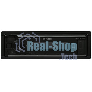 Автомагнитола Kenwood KMM-BT208, 1 DIN, Bluetooth, USB Type-A, AUX, съёмная панель