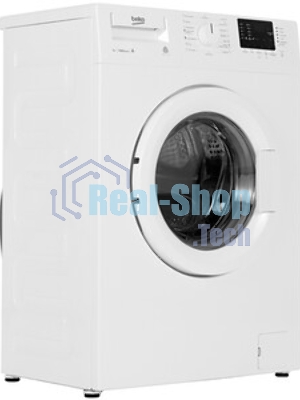 Стиральная машина Beko WRE55P2BWW белый, загрузка фронтальная 5 кг, 1000 об/мин, класс A