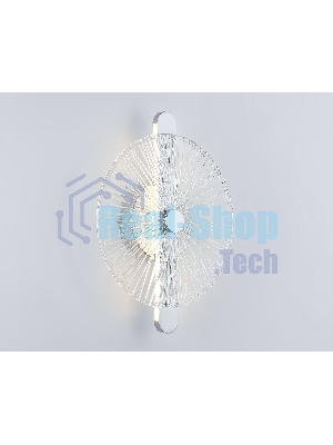 Настенный светодиодный светильник Ambrella light LH31141 СH/CL хром/прозрачный 13W 3000K 280*70*350