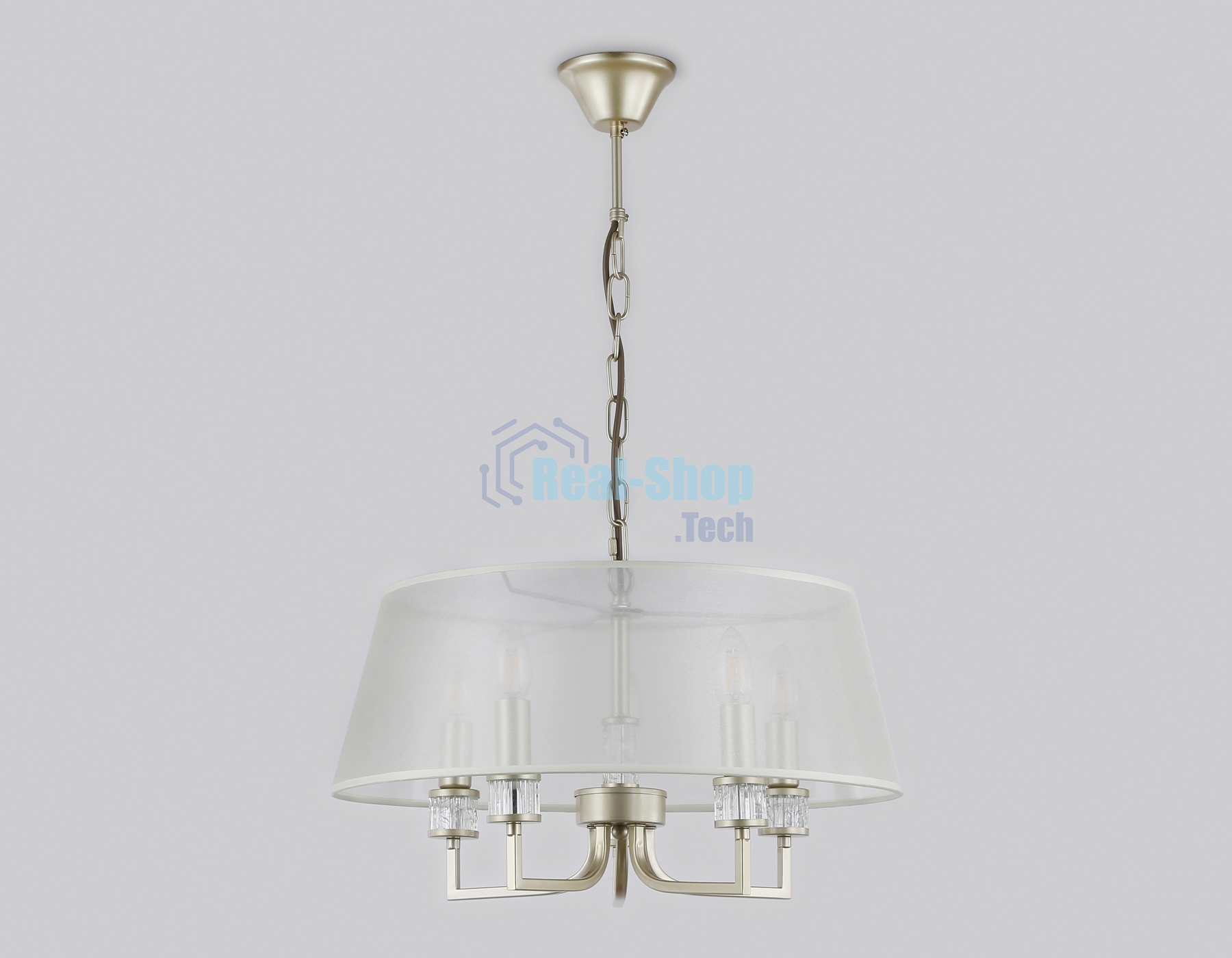 Люстра Ambrella light LH71211/5 CGD золото E14/5 max 40W D500*700