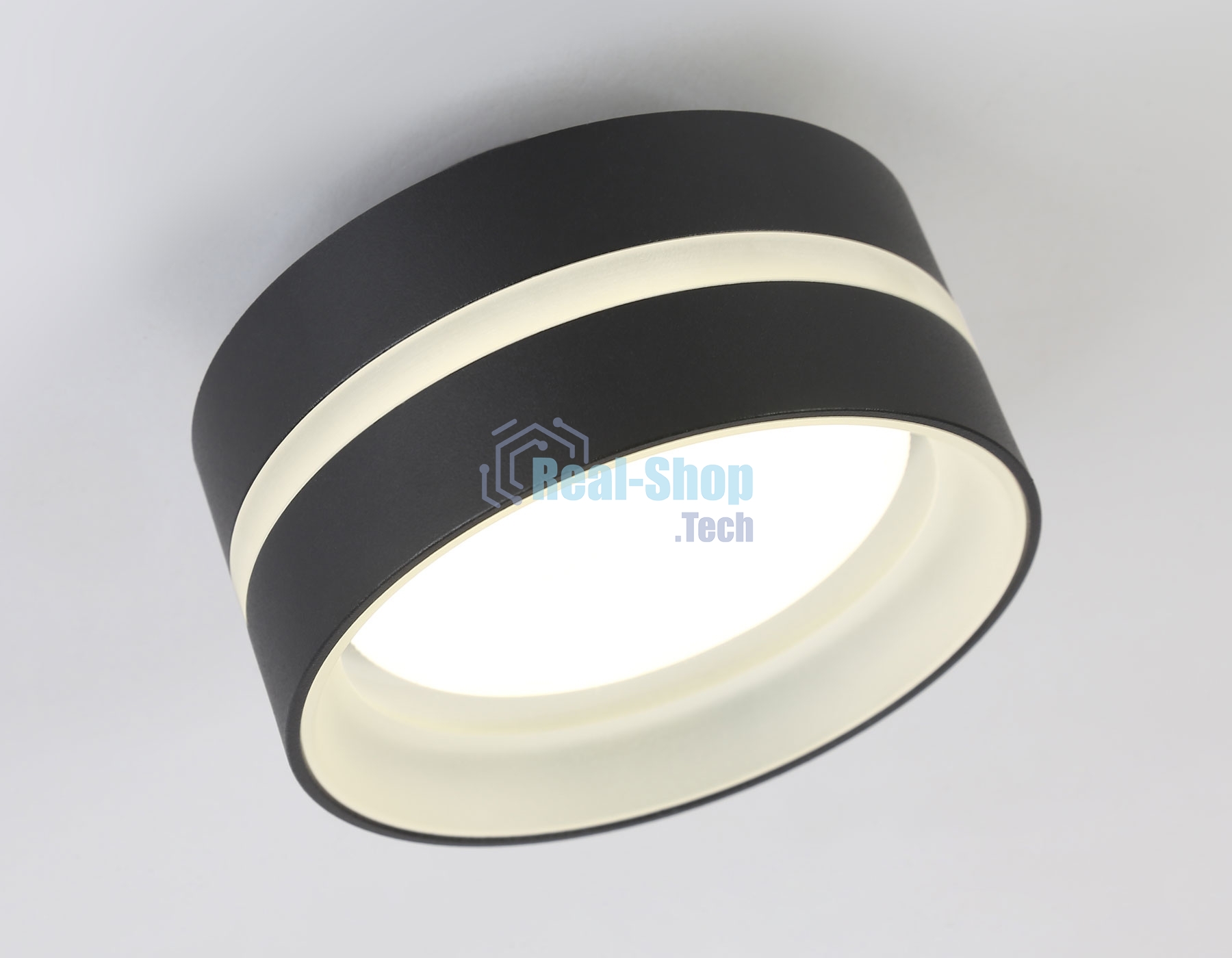 Светильник Ambrella light TN5421 SBK/FR черный песок/белый матовый GX53 IP20 D95*60