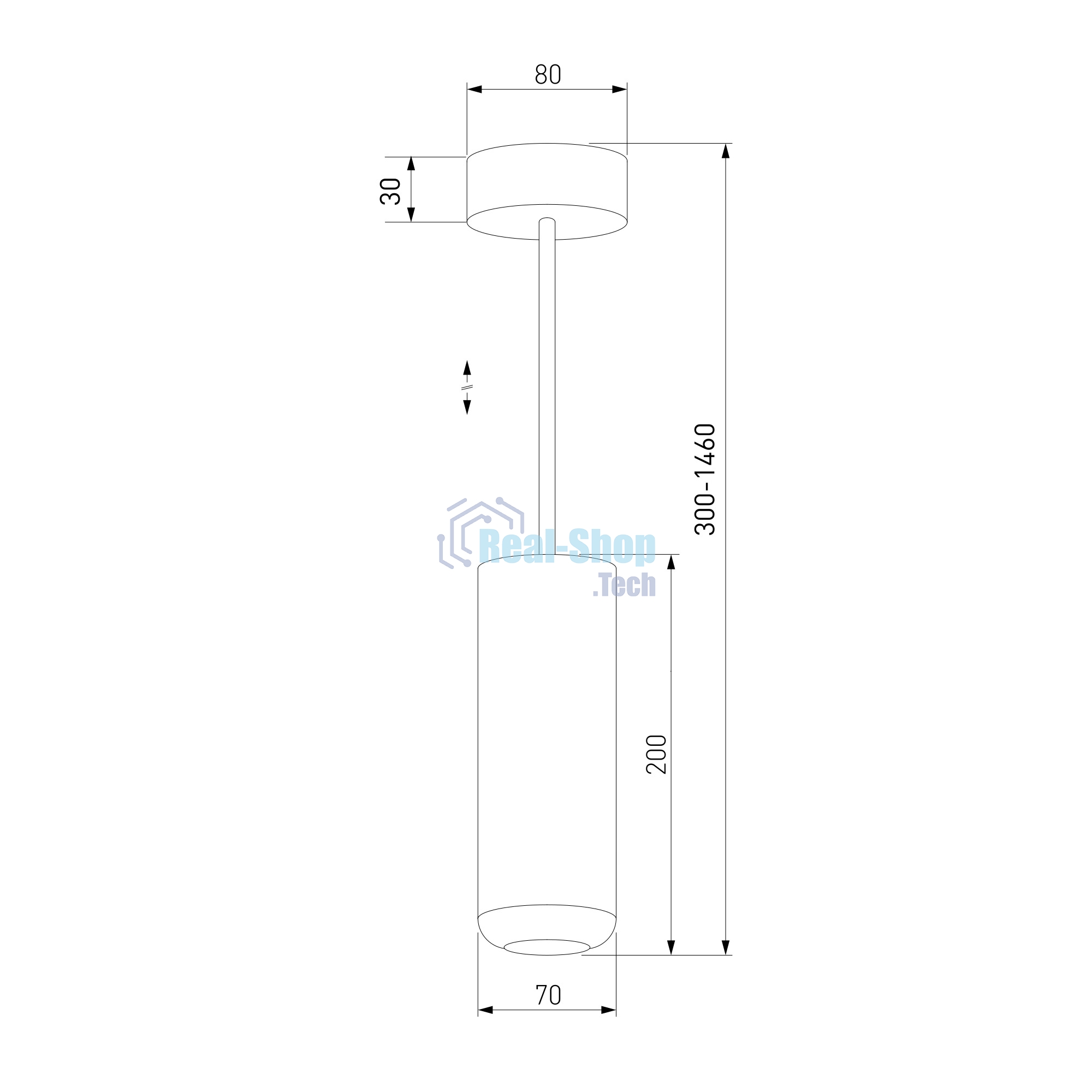 50250 LED 10W 4000K чёрный / Подвесной светодиодный светильник