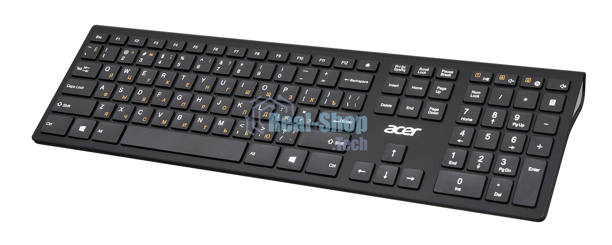 Клавиатура беспроводная Acer OKR020, USB, Радиоканал, черный