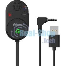 Автомобильный FM-модулятор Ritmix BTR-200 черный BT USB (80002461)