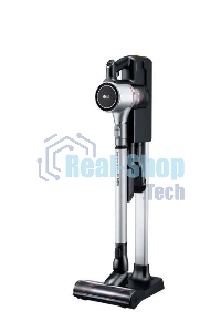 Пылесос вертикальный LG A9N-CORE серебристый, питание от аккумулятора, 160 Вт, уборка сухая, пылесборник 0.44 л, работа от АКБ max 50 мин