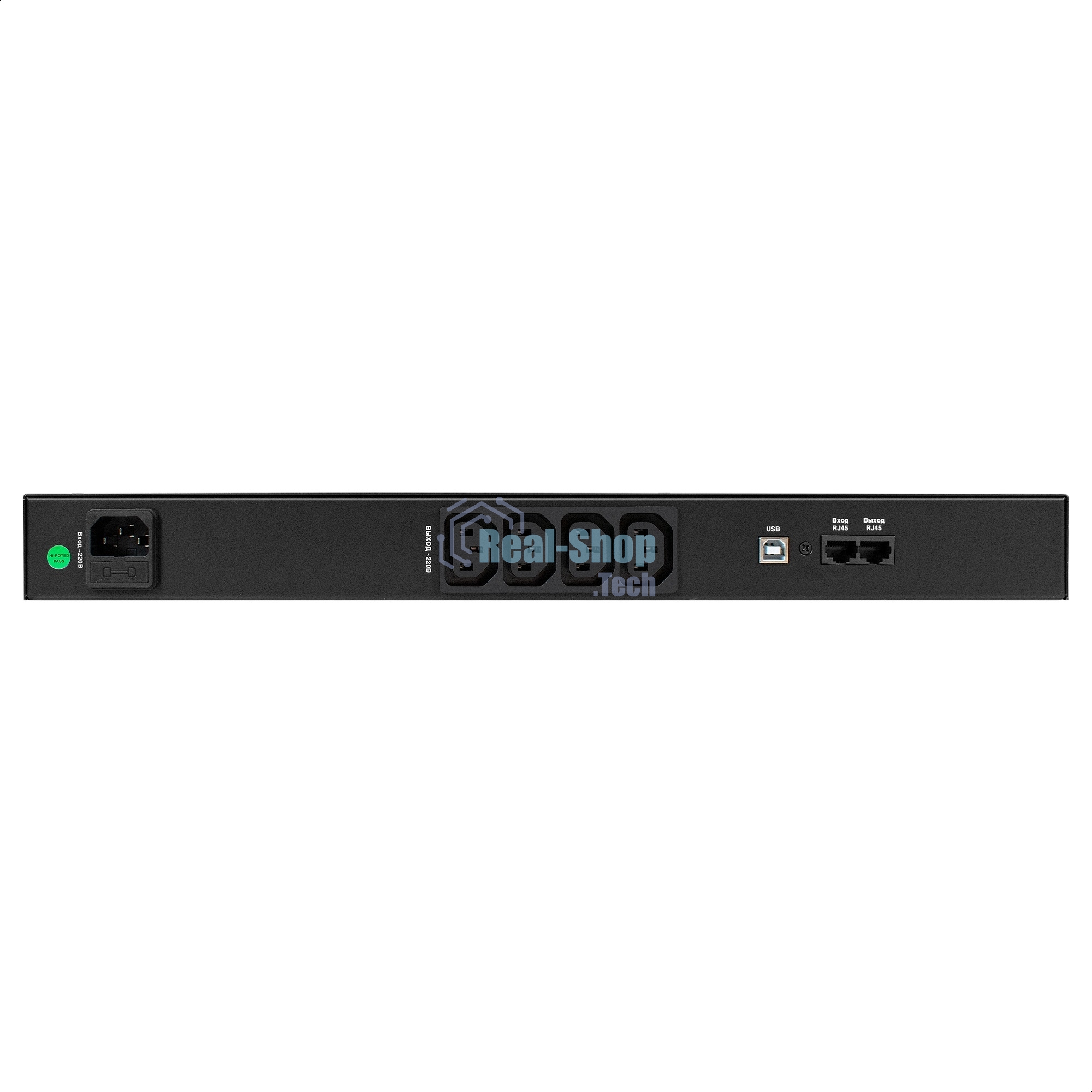 Источник бесперебойного питания ExeGate 1U ServerRM UNL-650.LCD.AVR.4C13.RJ.USB.1U 650VA/360W, LCD, AVR, 4*C13, RJ, USB, 1U, установка в стойку, черный