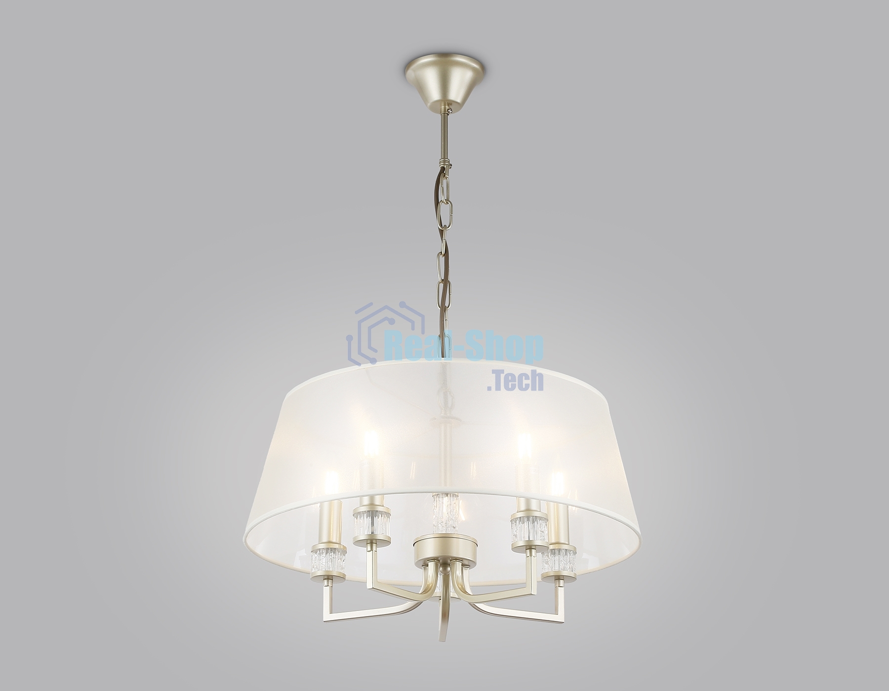 Люстра Ambrella light LH71211/5 CGD золото E14/5 max 40W D500*700